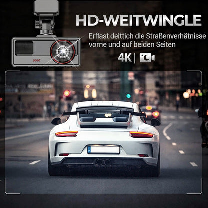 Dashcam für Front und Heck des Autos | Rückfahrkamera zum Nachrüsten | Auto Kamera | DriveCam