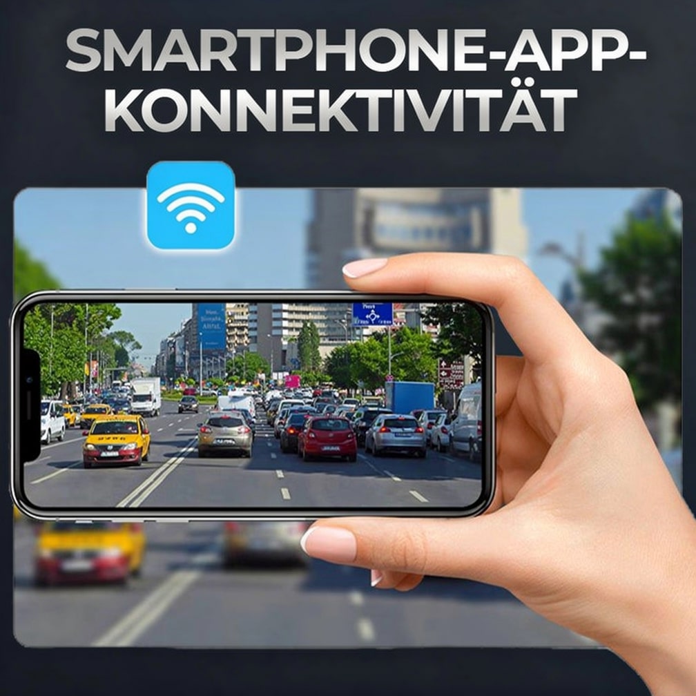 Dashcam für Front und Heck des Autos | Rückfahrkamera zum Nachrüsten | Auto Kamera | DriveCam
