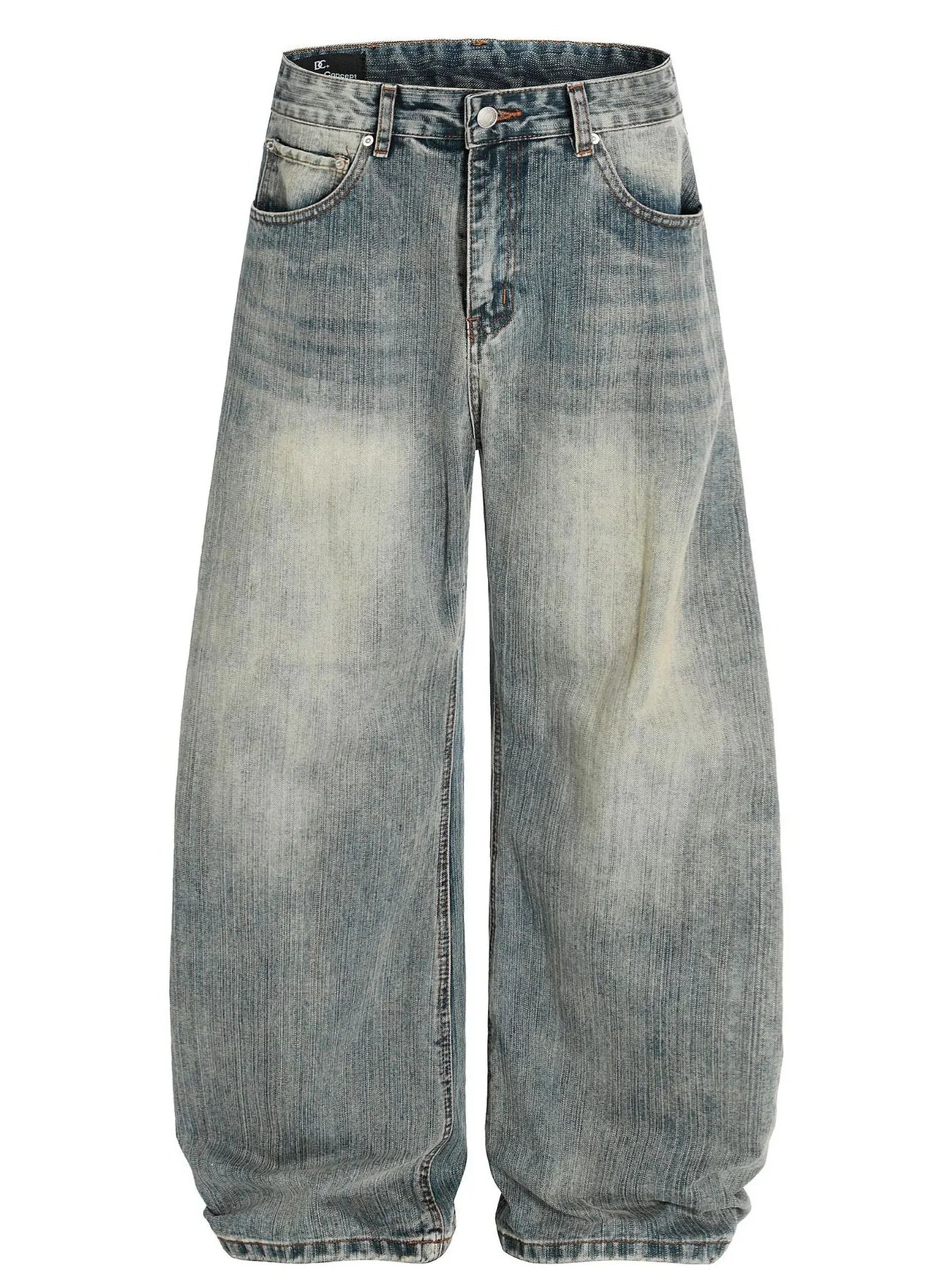Herren Vintage Gewaschene Baggy Jeans