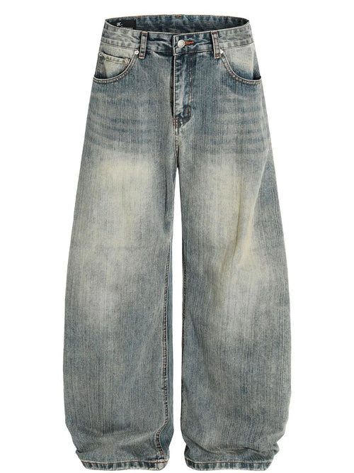 Herren Vintage Gewaschene Baggy Jeans