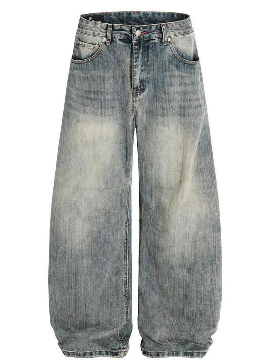 Herren Vintage Gewaschene Baggy Jeans