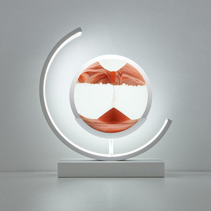 Decorative LED Table Lamp | Modern Designer Lamp | Rotating Sand Picture | SandScape
