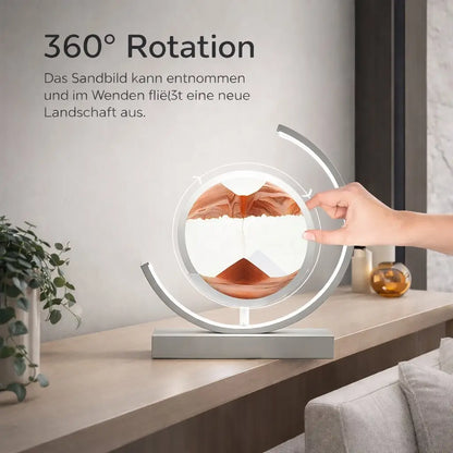Decorative LED Table Lamp | Modern Designer Lamp | Rotating Sand Picture | SandScape