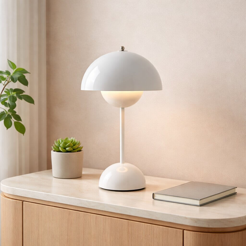 Designer Table Lamp | LED Table Light | Nightstand Lamp | Dimmable & Cordless | Lumora