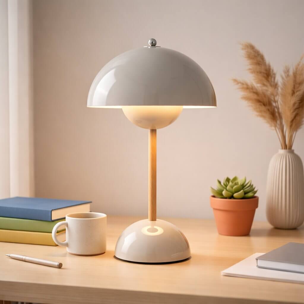Designer Table Lamp | LED Table Light | Nightstand Lamp | Dimmable & Cordless | Lumora