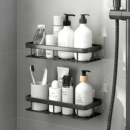 Duschablage Ohne Bohren | Duschregal | Shampoo Halter für Dusche | Ablux