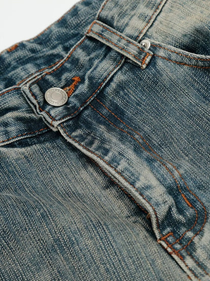 Herren Vintage Gewaschene Baggy Jeans