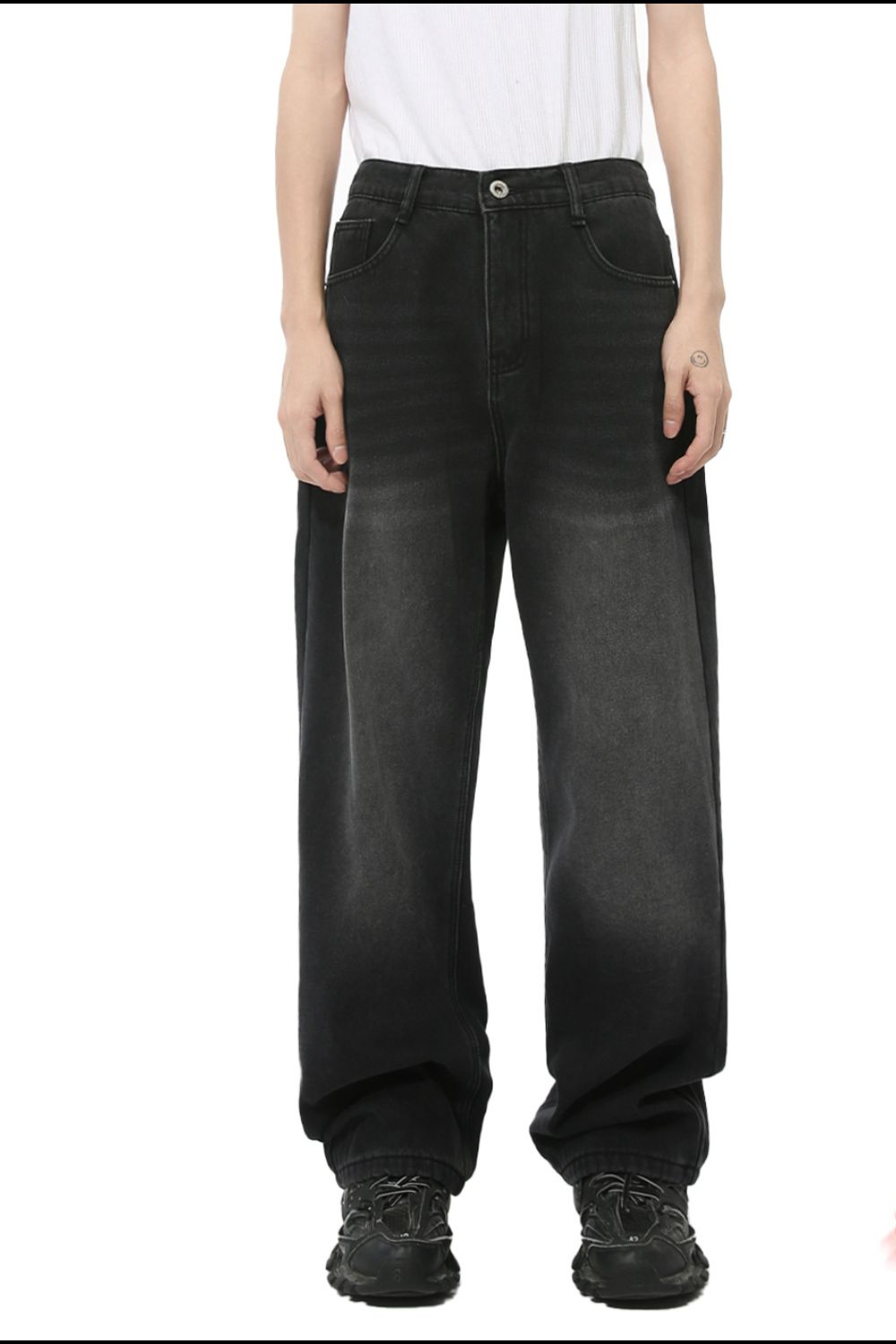 Herren Baggy Jeans mit Taschen