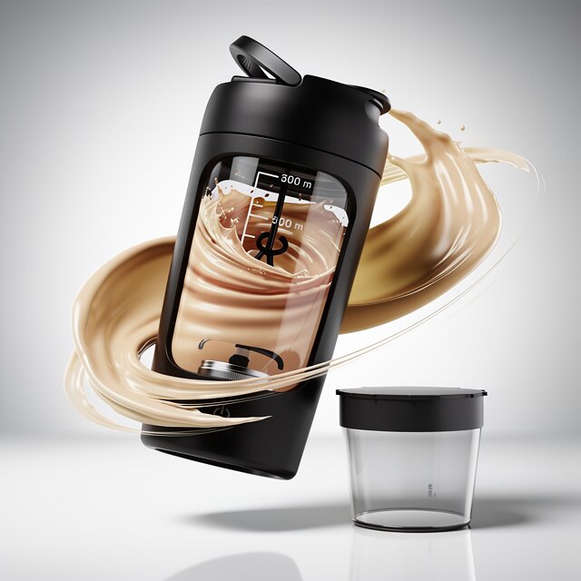 Electric Protein Shaker | Self-Stirring Shaker Cup | USB Mixer Cup | Mixadel