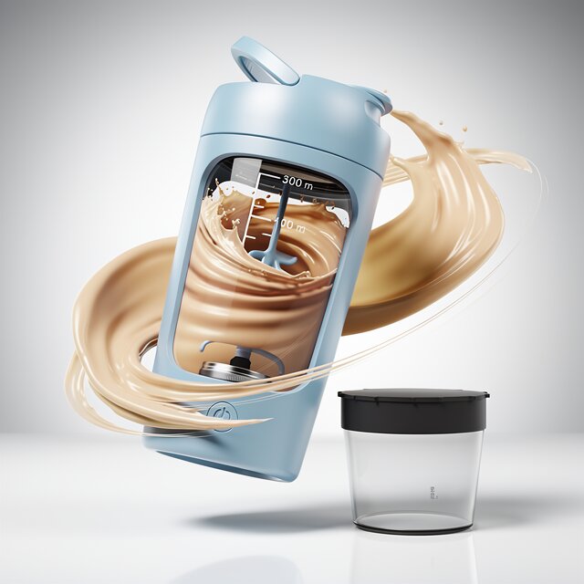 Electric Protein Shaker | Self-Stirring Shaker Cup | USB Mixer Cup | Mixadel