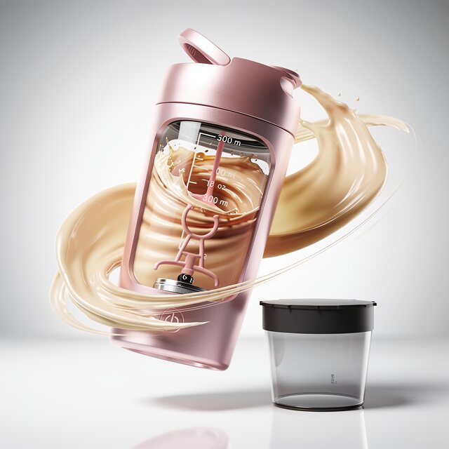 Elektrischer Protein-Shaker | Selbstrührender Shaker-Becher | USB-Mixer-Becher | Mixadel