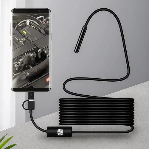 Endoskop mit Kamera | Inspektionskamera für Smartphone mit 5 m Kabel | IntraView