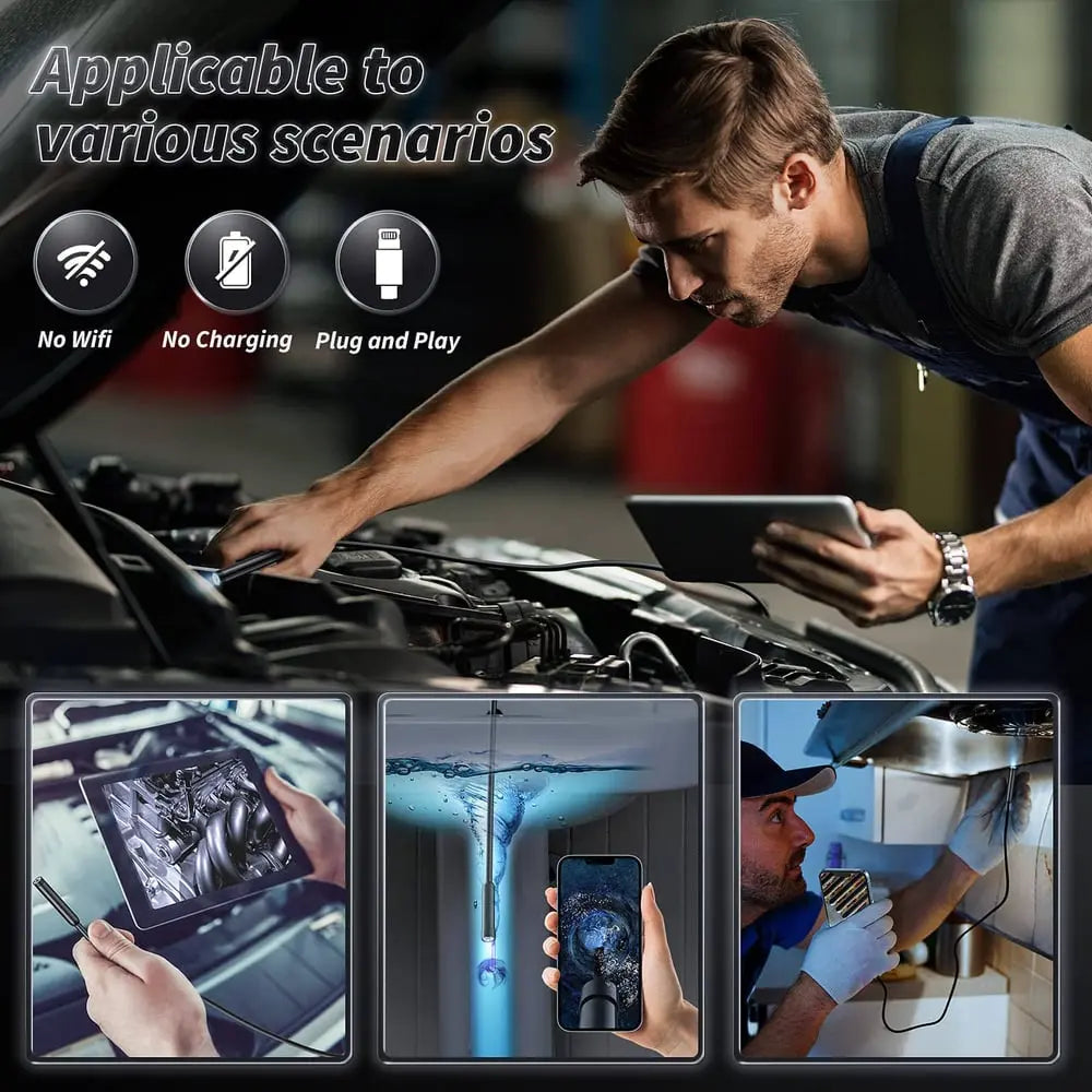Endoscope with Camera | Inspection Camera for Smartphone with 5 m Cable | IntraView