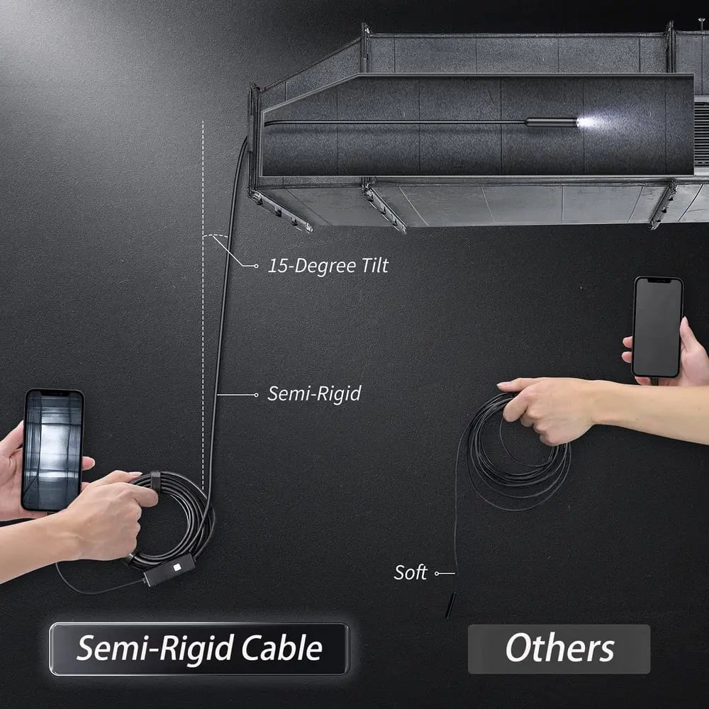 Endoscope with Camera | Inspection Camera for Smartphone with 5 m Cable | IntraView