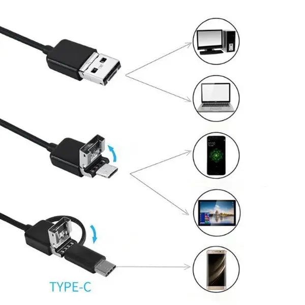 Endoscope with Camera | Inspection Camera for Smartphone with 5 m Cable | IntraView