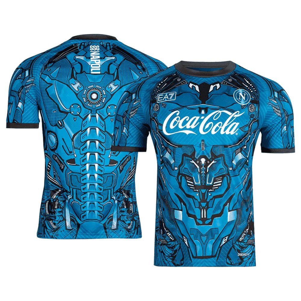 SSC Napoli 2025/26 Pre-Match Trikot - Blau