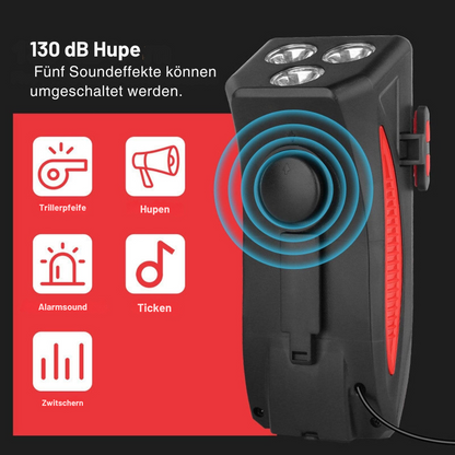 Bicycle Light with Phone Holder & Power Bank | Front Bicycle Lighting | PowerRide