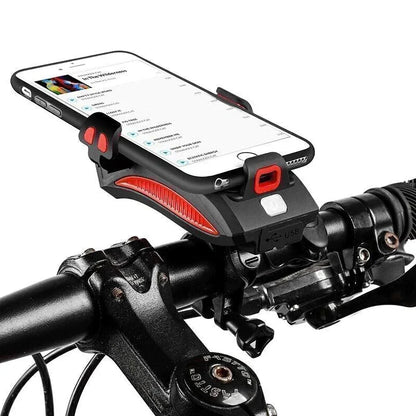 Bicycle Light with Phone Holder & Power Bank | Front Bicycle Lighting | PowerRide
