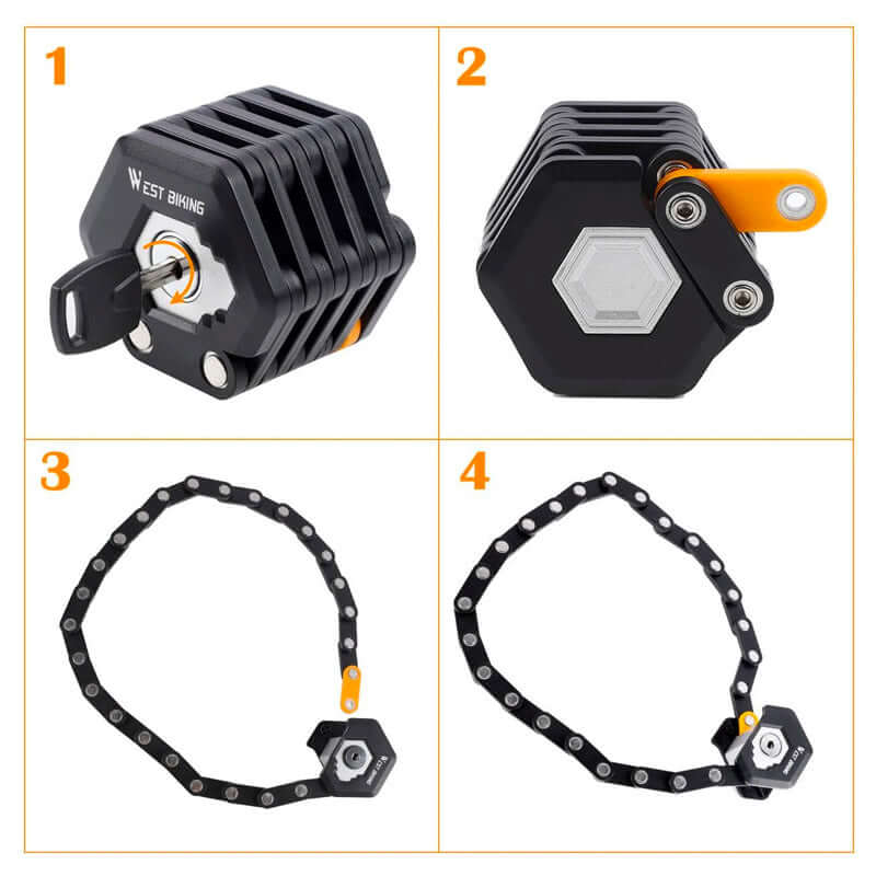 Bicycle Lock | Chain Lock for Bicycle or Scooter | VeltoX