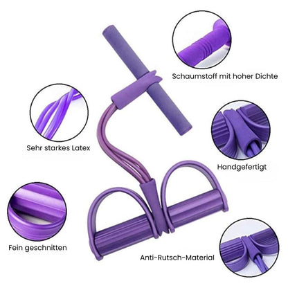 Fitness Widerstandsband Set | Widerstandsbänder | Fitnessbänder | Flexano
