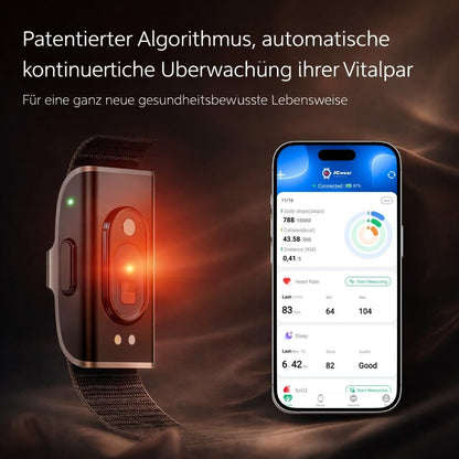 Fitness Tracker with Heart Rate, Blood Pressure & Sleep Tracking Without Display | Fitness Band | Virexa