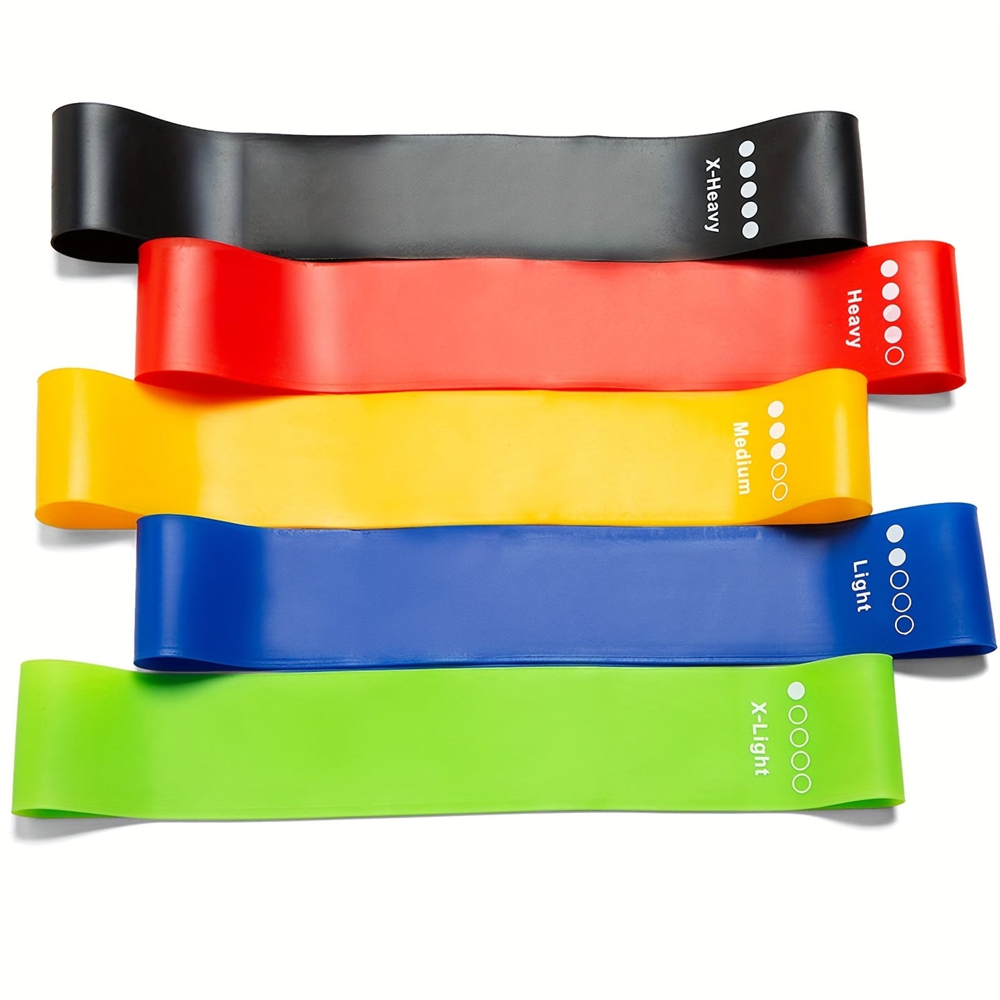 Fitness Bands 5-Piece Set up to 25 kg | Resistance Bands for Home | Sports Rubber Bands | Bandix