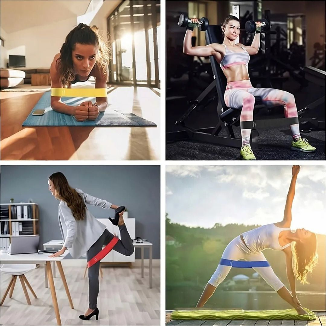 Fitness Bands 5-Piece Set up to 25 kg | Resistance Bands for Home | Sports Rubber Bands | Bandix
