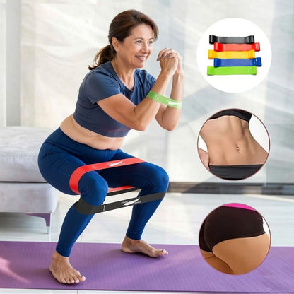 Fitness Bands 5-Piece Set up to 25 kg | Resistance Bands for Home | Sports Rubber Bands | Bandix
