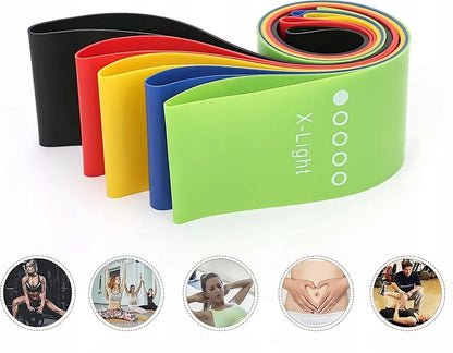 Fitness Bands 5-Piece Set up to 25 kg | Resistance Bands for Home | Sports Rubber Bands | Bandix