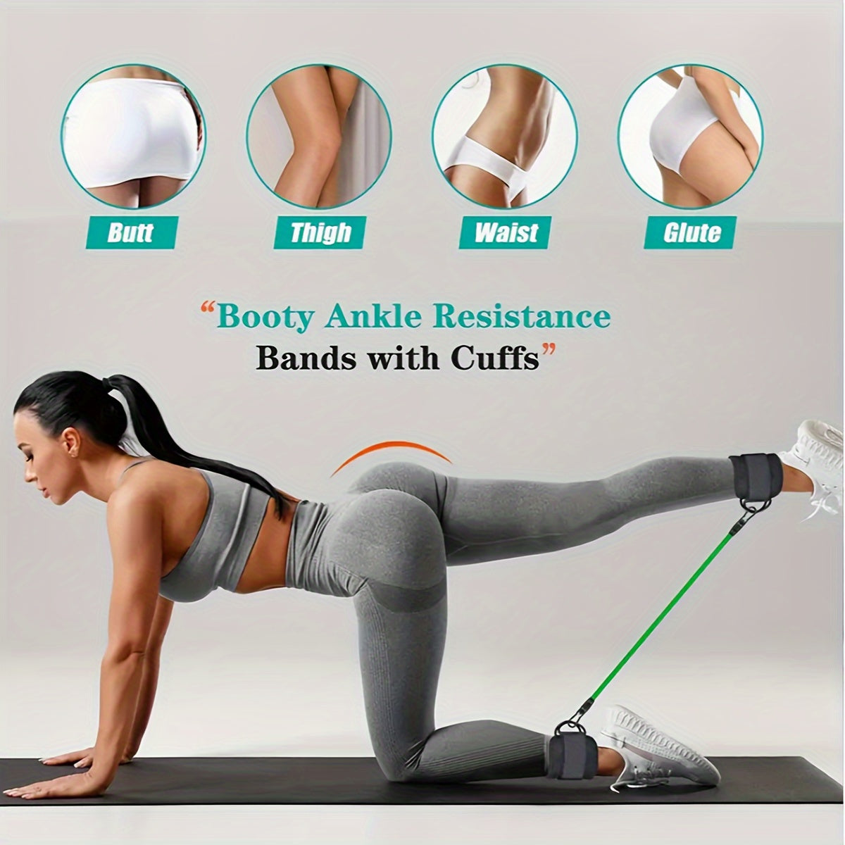 Fitness Bands with Ankle Straps for Leg Training at Home | Resistance Bands | LegPower