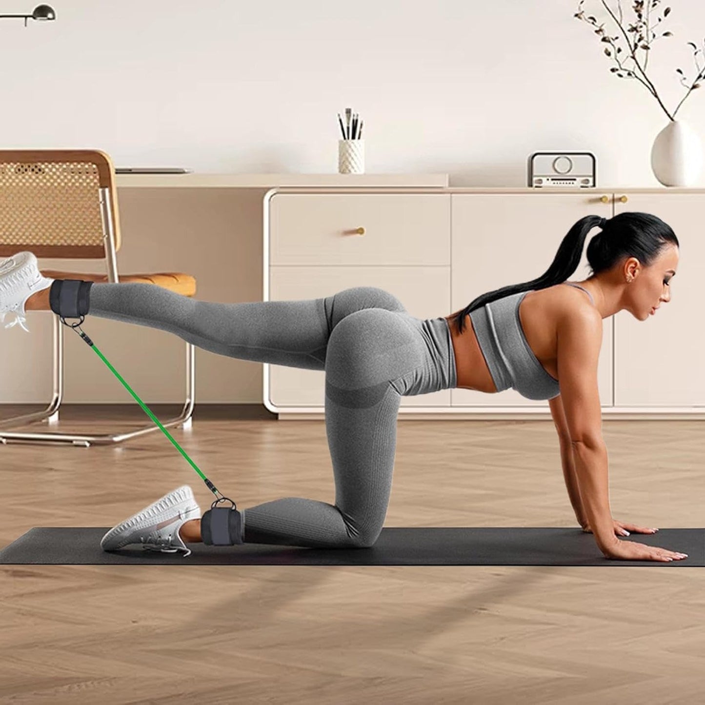 Fitness Bands with Ankle Straps for Leg Training at Home | Resistance Bands | LegPower