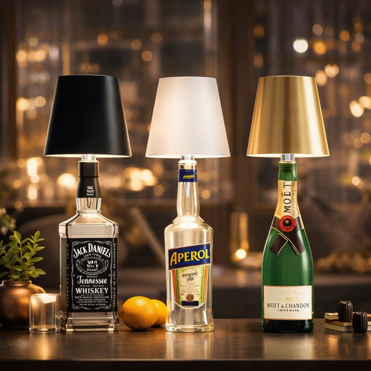 Bottle Light | Bottle as Table Lamp | Rechargeable Table Light | Bottle Cap | LumiBottle