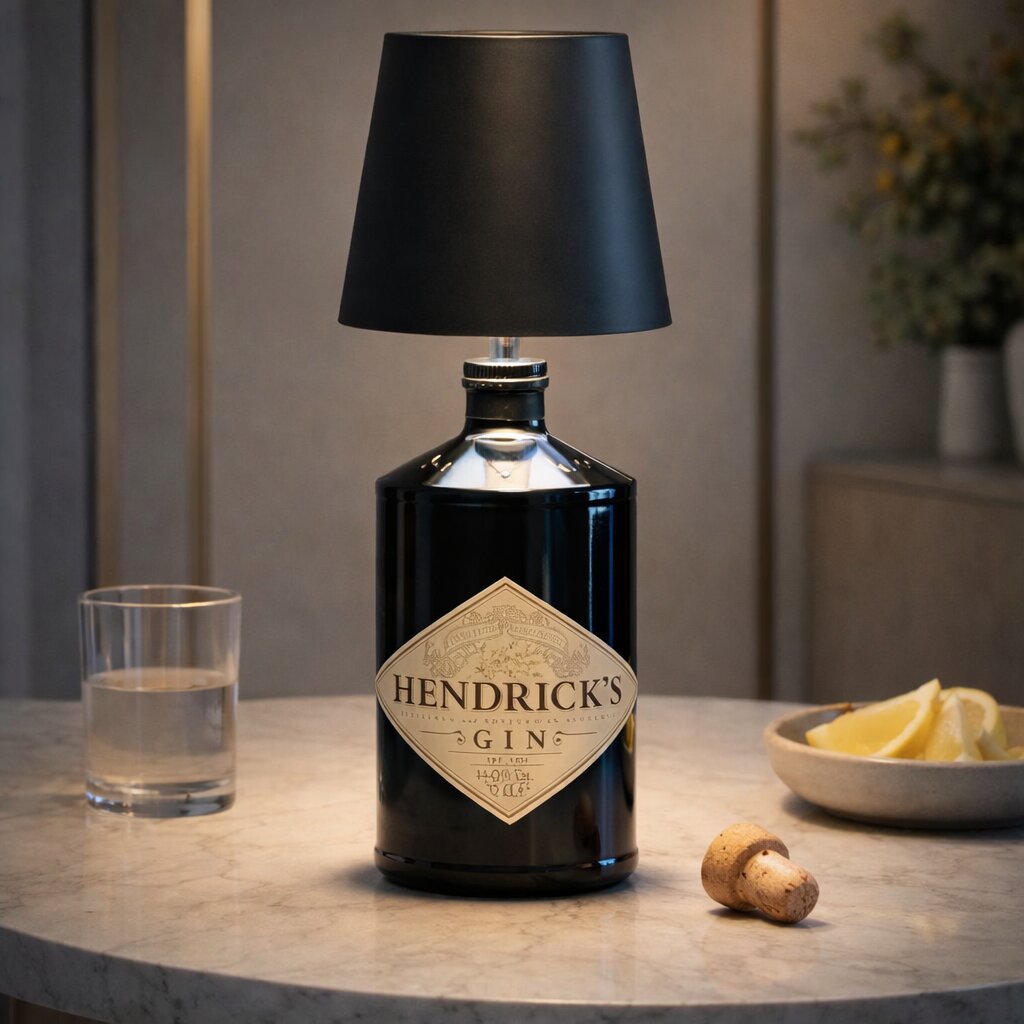 Bottle Light | Bottle as Table Lamp | Rechargeable Table Light | Bottle Cap | LumiBottle