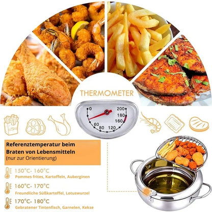 Fryer | Stainless Steel Pan with Thermometer | FryMaster