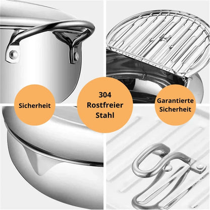 Fryer | Stainless Steel Pan with Thermometer | FryMaster