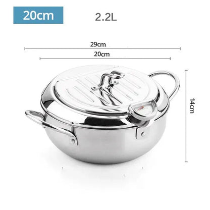 Fryer | Stainless Steel Pan with Thermometer | FryMaster