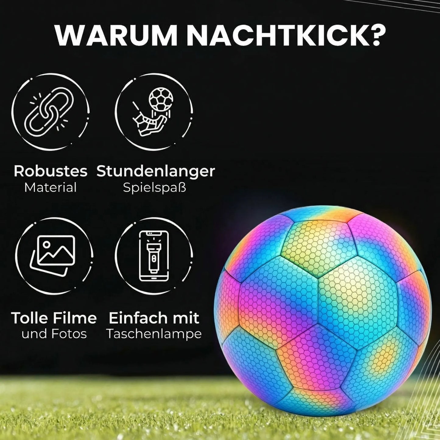 Football for Day & Night | Glow in the Dark Football | NightKick