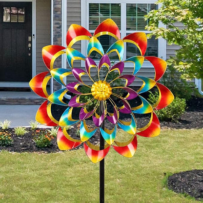Garden Wind Spinner made of Metal | Wind Chime for Garden | Floravera