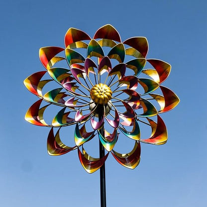 Garden Wind Spinner made of Metal | Wind Chime for Garden | Floravera