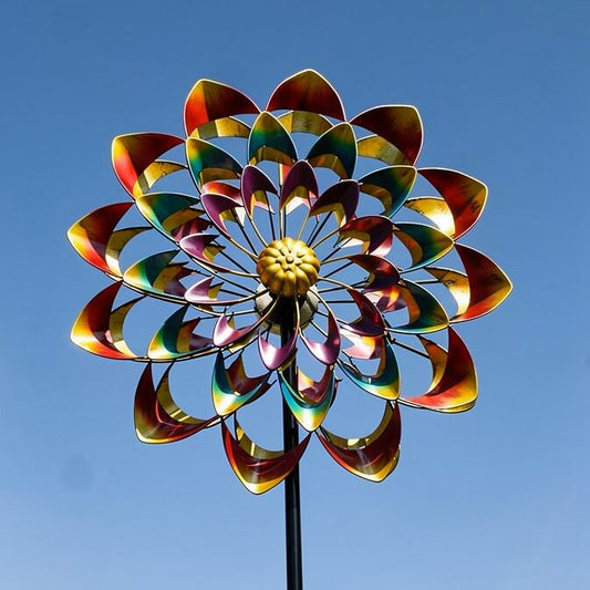 Garden Wind Spinner made of Metal | Wind Chime for Garden | Floravera