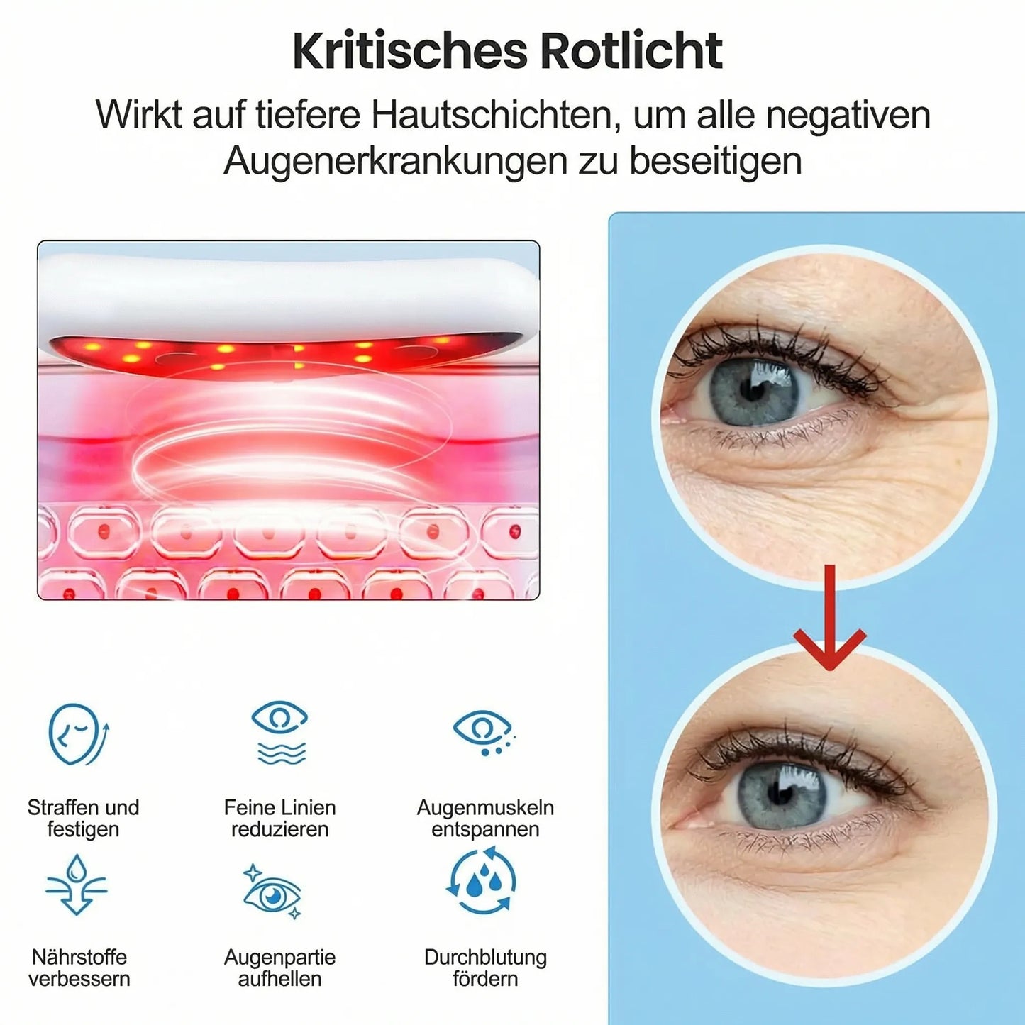 Device for Dark Circles & Puffiness through Red Light Therapy | Augenia