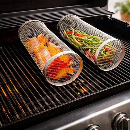 Edelstahl Grillkorb für BBQ | Flammora