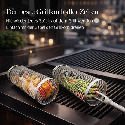 Stainless Steel Grill Basket for BBQ | Flammora