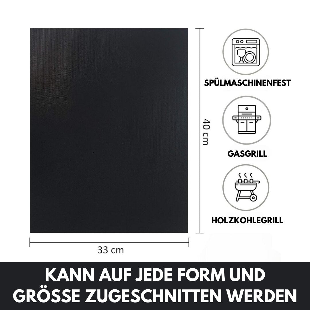 Grill Mat for Grill | Reusable Non-Stick BBQ Grill Mats (Set of 5) | Grillara