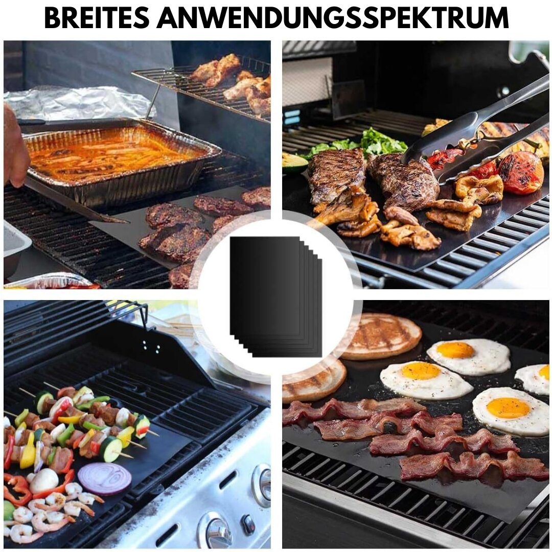 Grill Mat for Grill | Reusable Non-Stick BBQ Grill Mats (Set of 5) | Grillara