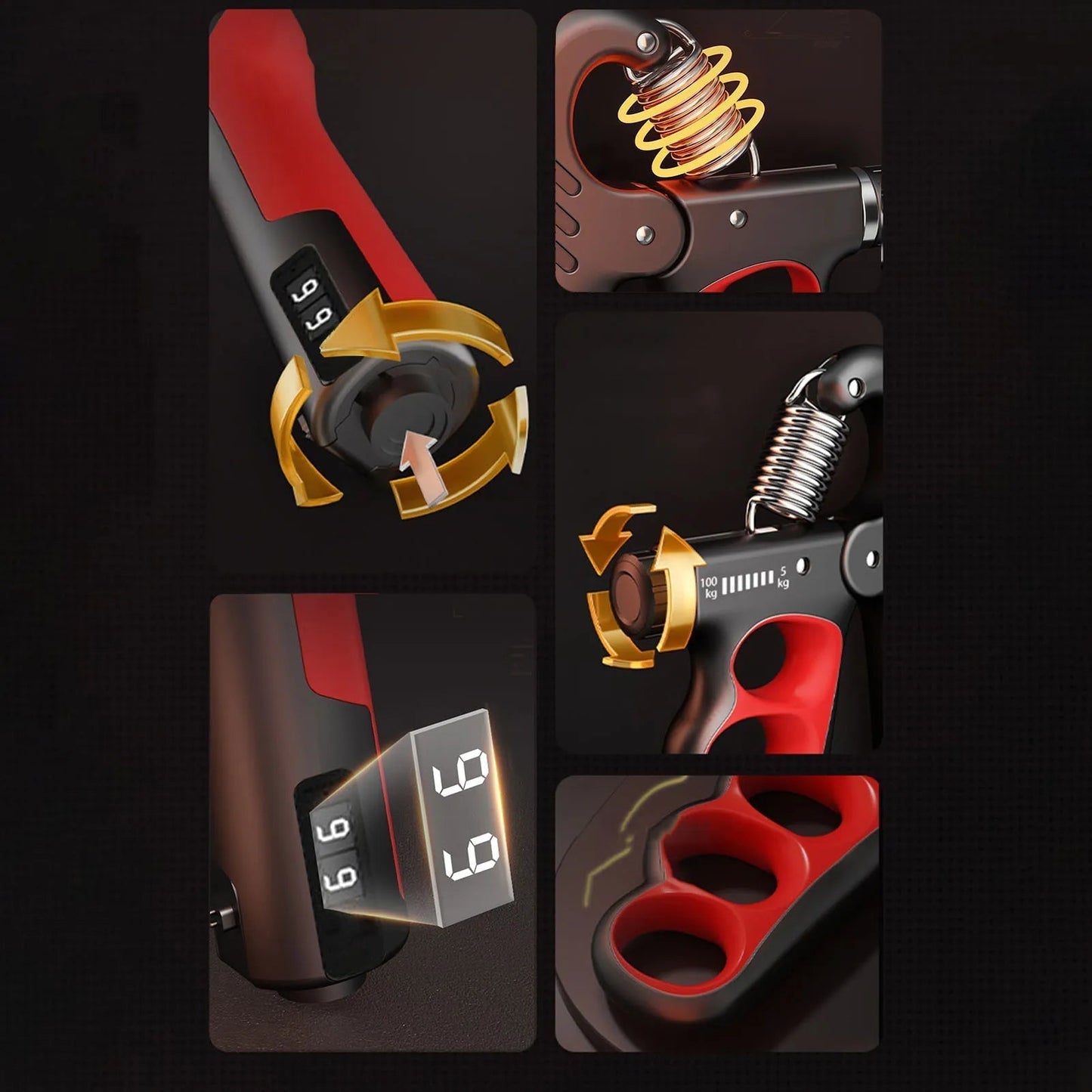 Forearm Trainer | Hand Trainer | Grip Strength Trainer up to 100 kg | SteelGrip