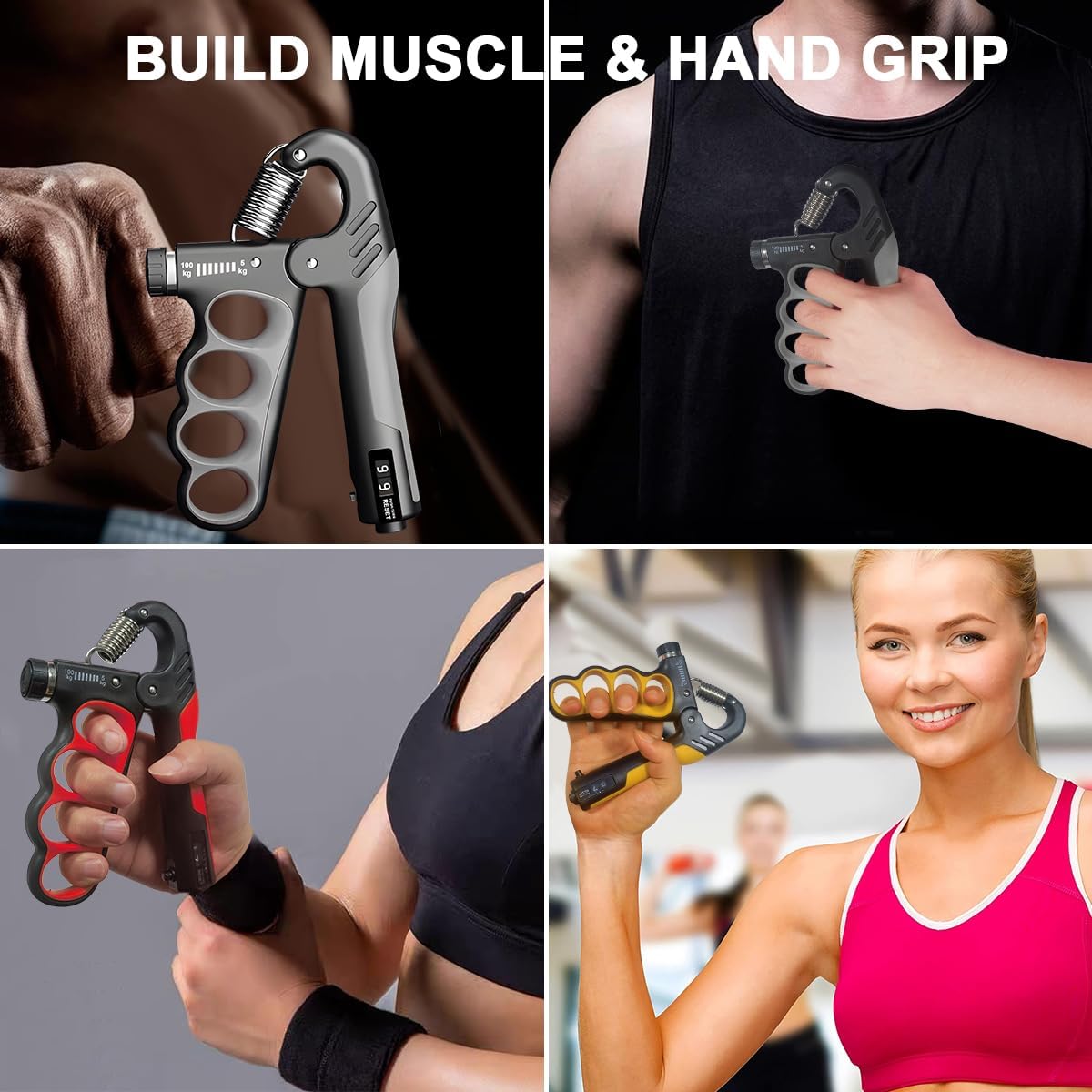 Forearm Trainer | Hand Trainer | Grip Strength Trainer up to 100 kg | SteelGrip