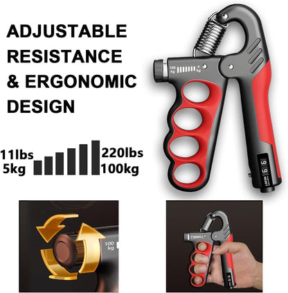 Forearm Trainer | Hand Trainer | Grip Strength Trainer up to 100 kg | SteelGrip