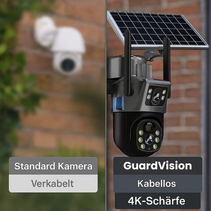 Außenüberwachungskamera | Wi-Fi-Kamera mit Solarpanel | GuardVision