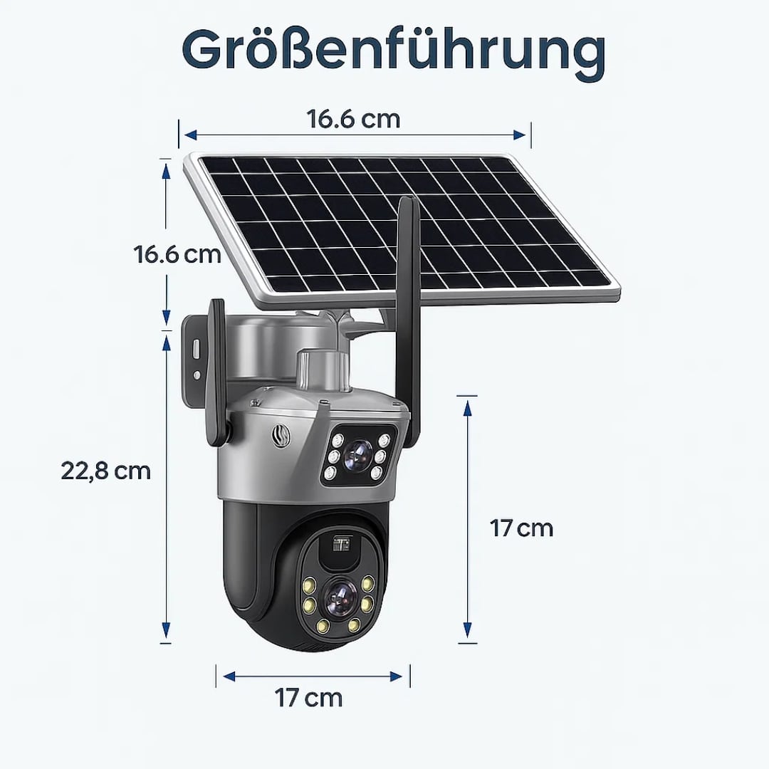 Outdoor Surveillance Camera | Wi-Fi Camera with Solar Panel | GuardVision
